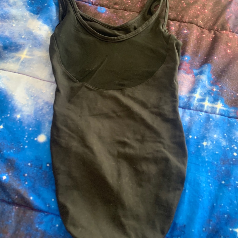 Black dance leotard